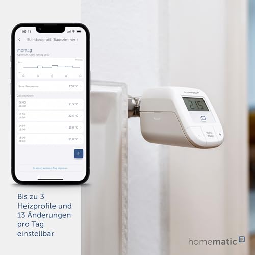 Homematic IP - Smart Home Radiator Thermostat, Intelligent Heating Control