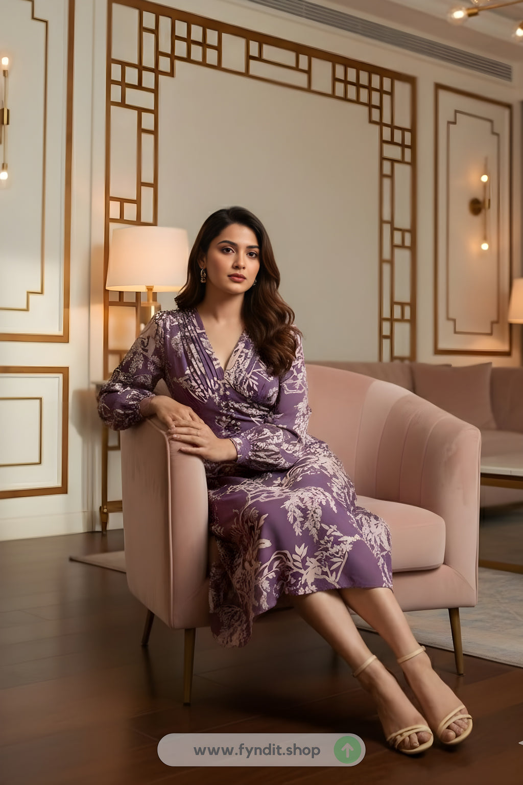 Rare Women's Georgette Mid-Calf Dress – Effortless Elegance for Every Occasion