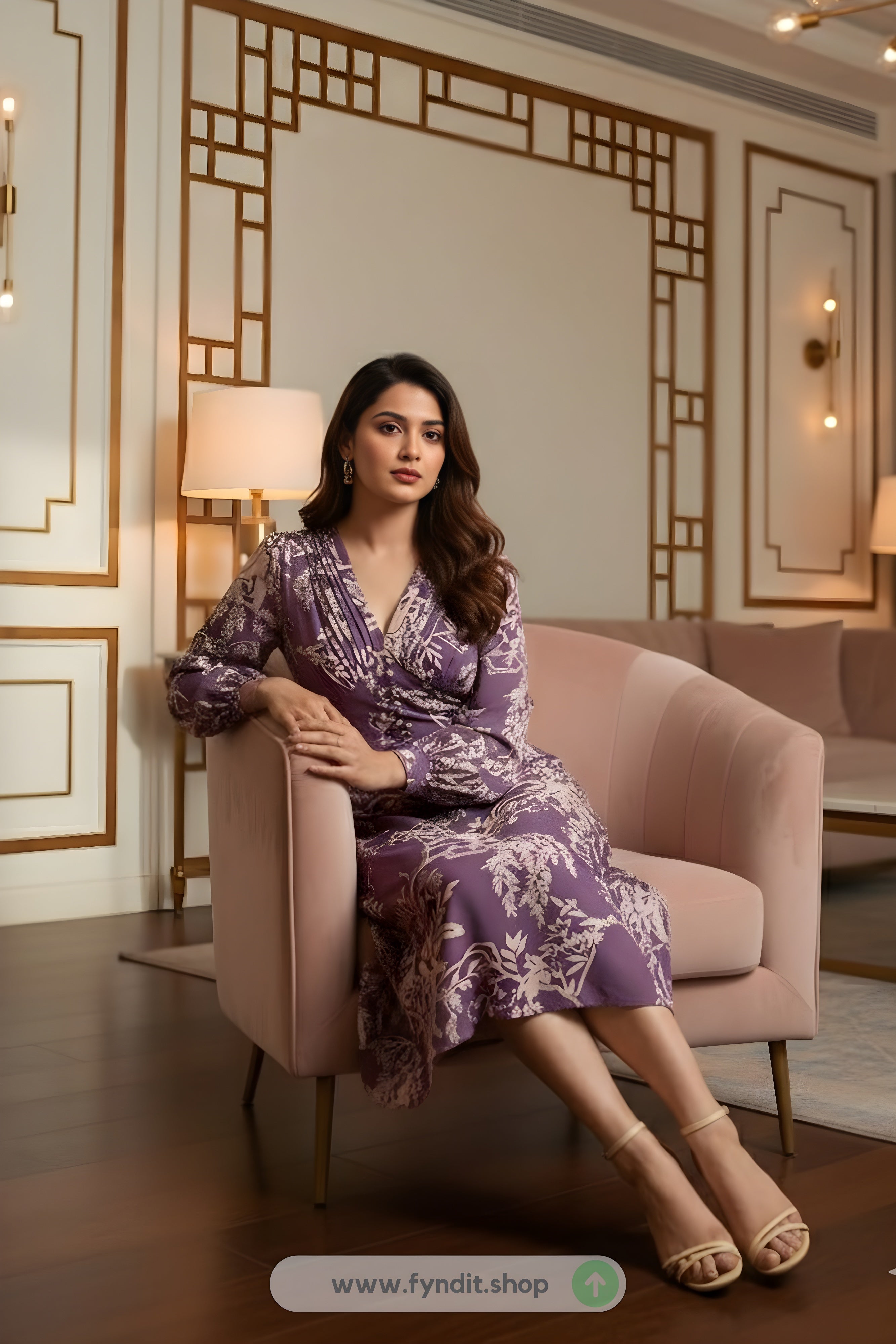 Rare Women's Georgette Mid-Calf Dress – Effortless Elegance for Every Occasion