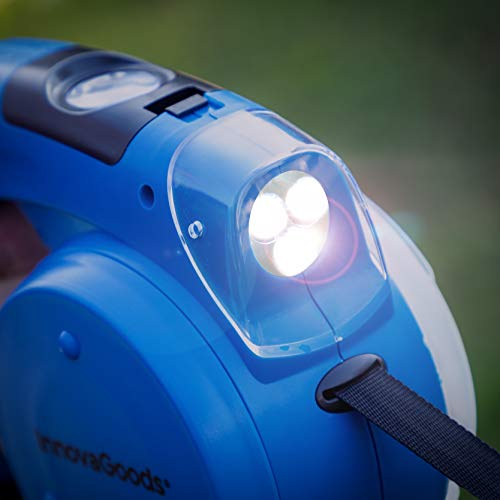 InnovaGoods - Retractable Dog Lead 6 in 1 with Torch & Pocket Compartment