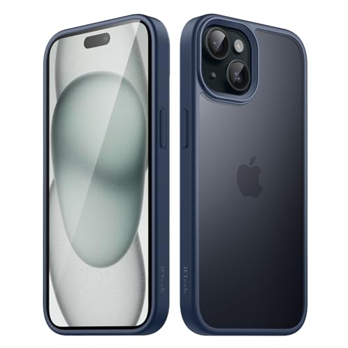 Protect your iPhone 15 with JETech's Matte Case. Slim, military-grade drop protection, and anti-fingerprint design. Perfect for style and durability. Keywords: iPhone 15 case, shockproof, military grade, anti-fingerprint