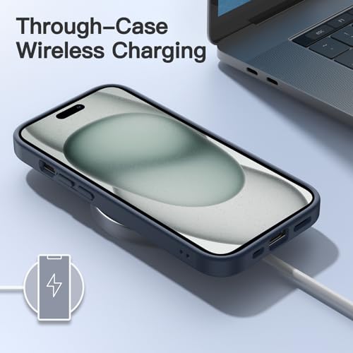 JETech - Matte Case for iPhone 15, Shockproof, Military Grade, Anti-Fingerprint