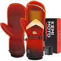 Shop KEMIMOTO Heated Gloves with 2500mAh battery, 3 heating levels. Ideal for skiing, fishing, and outdoor activities. Stay warm and comfortable this winter!