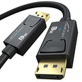 KabelDirekt 8K DisplayPort Cable with A.I.S. Shielding, 10ft