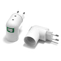 Kanlim E27 to EU Adapter - Lamp Base with Switch for LED Bulbs
