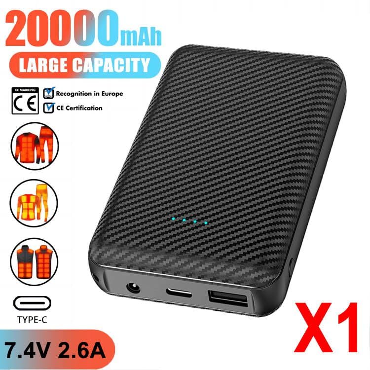 Kevis - 20000mAh USB C Power Bank with 3A Output, DC 3.5mm Compatibility