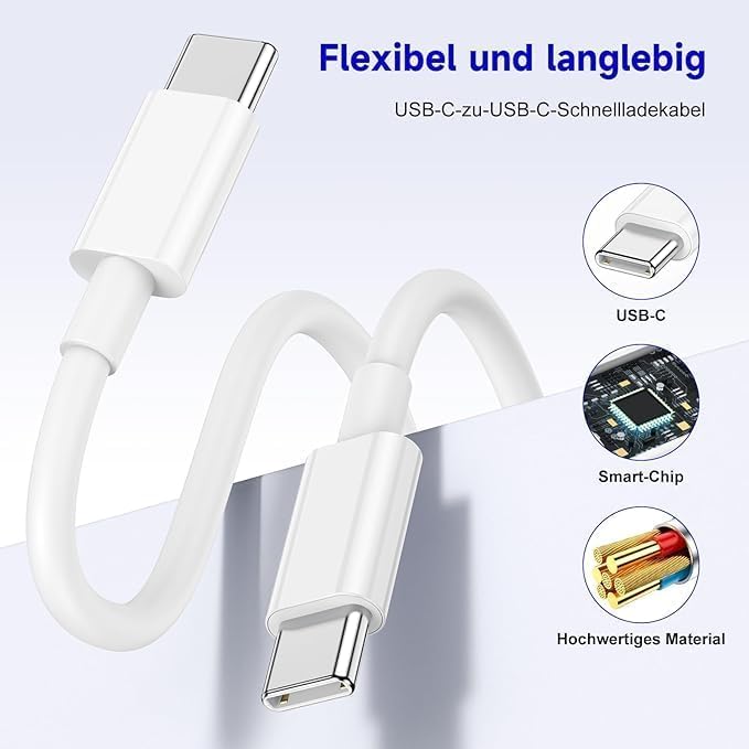 Kitminun - Fast Charger for iPhone 17/16 Pro, 20W USB-C with 2M Cable
