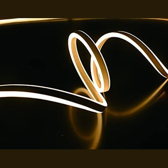 LEDZEIT - Flexible LED Neon Light Strip 5m, Warm White, Waterproof IP65