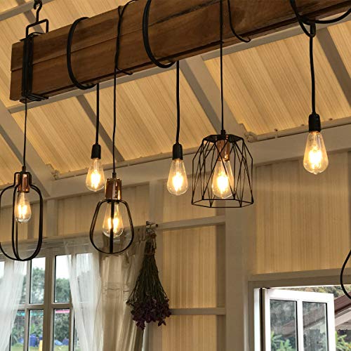 Lepro - E27 LED Vintage Edison Bulbs, Warm White 2500K, Pack of 6