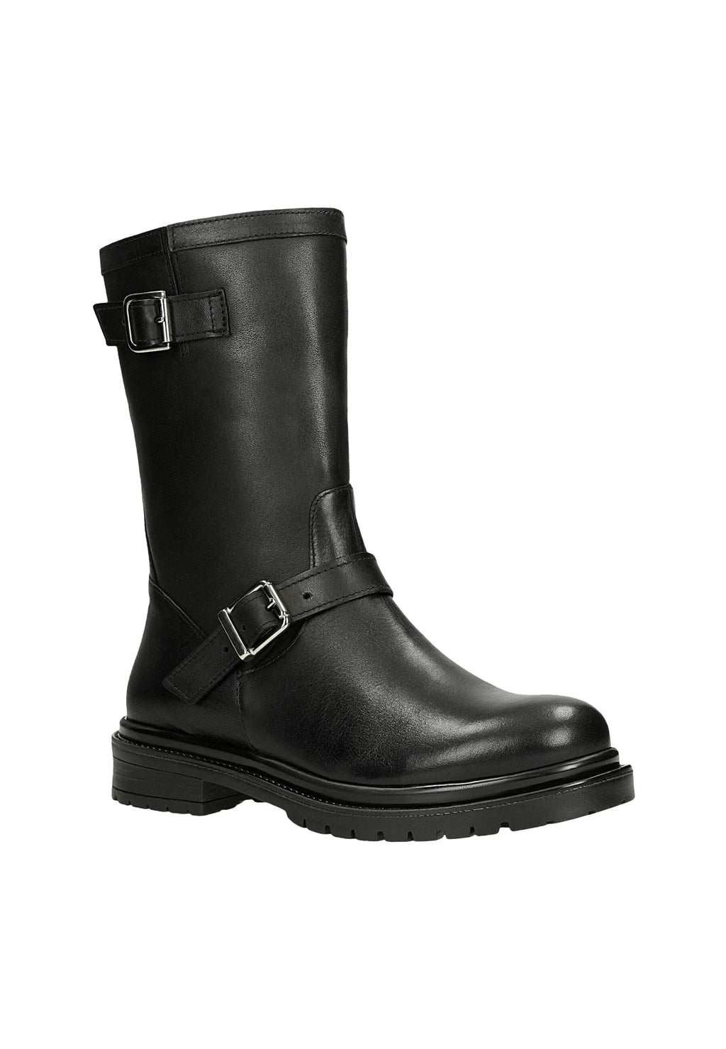 Low Heel Ankle Boots Heel 1 Cm Black Leather Eu 40