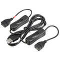 MECCANIXITY - USB Extension Cable with ON/Off Switch, 1M Dual Female Cord