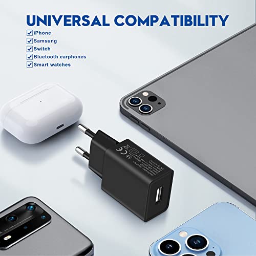 MatauMahi - Safe USB Adapter Charger 2 Pieces, Low Temperature, 5V 1A Output