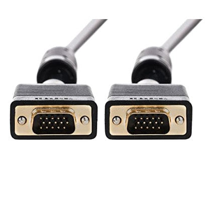 Monoprice - 1.5 M SVGA Super VGA Monitor Cable with Ferrites, Gold Plated, Double-Shielded