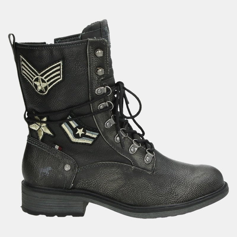 Mustang Shoes Graphite - Women's Lined Ankle Boots Eu 38