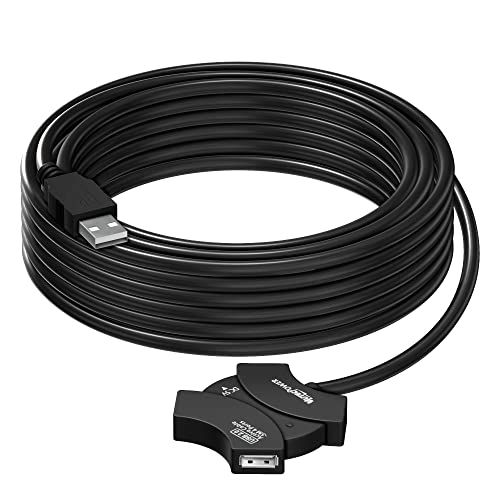 Shop the Mutecpower 33 ft USB 2.0 Active Extension Cable with 4-Port Hub. Perfect for extending your USB connection with ease. Ideal for home and office use!