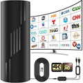 Pgofbuo Indoor/Outdoor TV Antenna with Signal Booster and Coax Cable