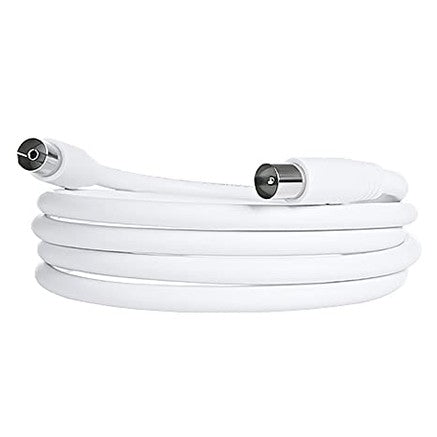 PremiumCord - Coaxial Antenna Cable 1m, 75 Ohm, IEC Female Plug, Shielded