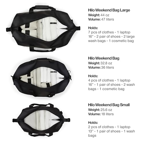 Rains - Waterproof Hilo Weekend Bag with Spacious Design & Durable Material