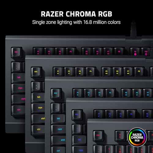 Razer - Cynosa Lite Gaming Keyboard with RGB Chroma, Fully Programmable Keys, Spill Resistant