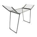 Relaxdays - Folding Plastic Clothes Drying Rack, 13 M, Black, 104 X 169 X 54.5 Cm