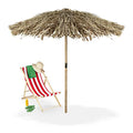 Relaxdays - Handmade Hawaii Parasol, Extra Large Beach Umbrella, Weatherproof