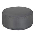Relaxdays - Inflatable Outdoor Pouf Stool for Camping & Garden, Dark Grey
