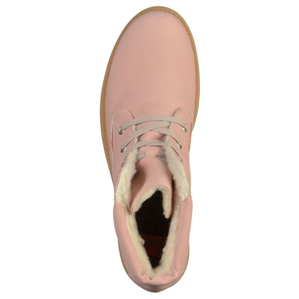 Rieker Lace-up Ankle Boots - Rose Eu 37