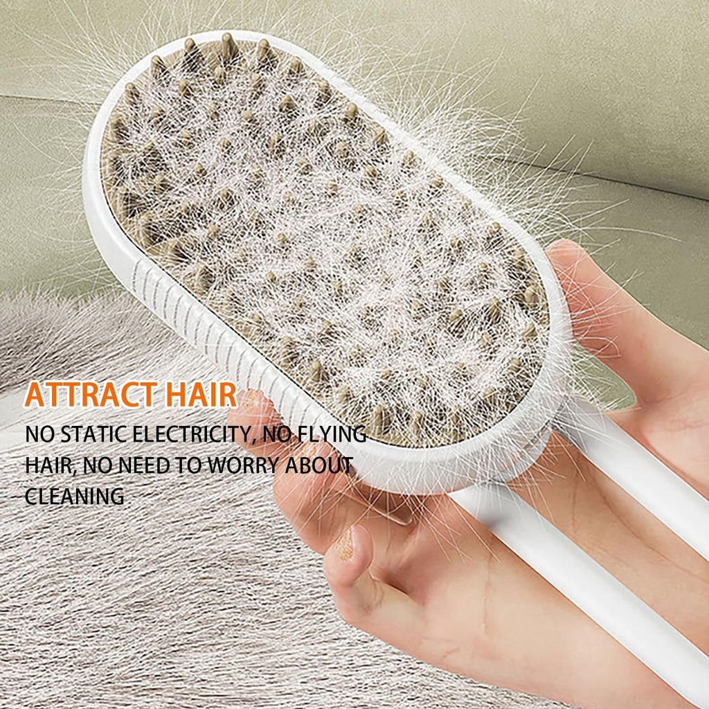 Rjdj - 3-in-1 Spritz Defur Comb for Cats & Dogs, Adjustable Water Brush
