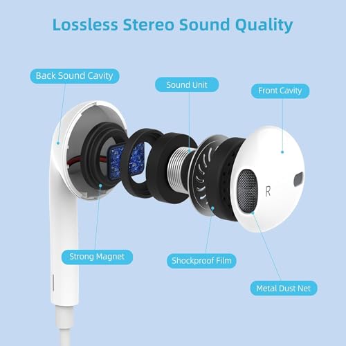 Samsang - Type-C Wired Earphones with HiFi Stereo Sound & Noise Reduction