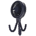 Rechargeable Mini Desktop Fan with Flexible Tripod - Navy Blue