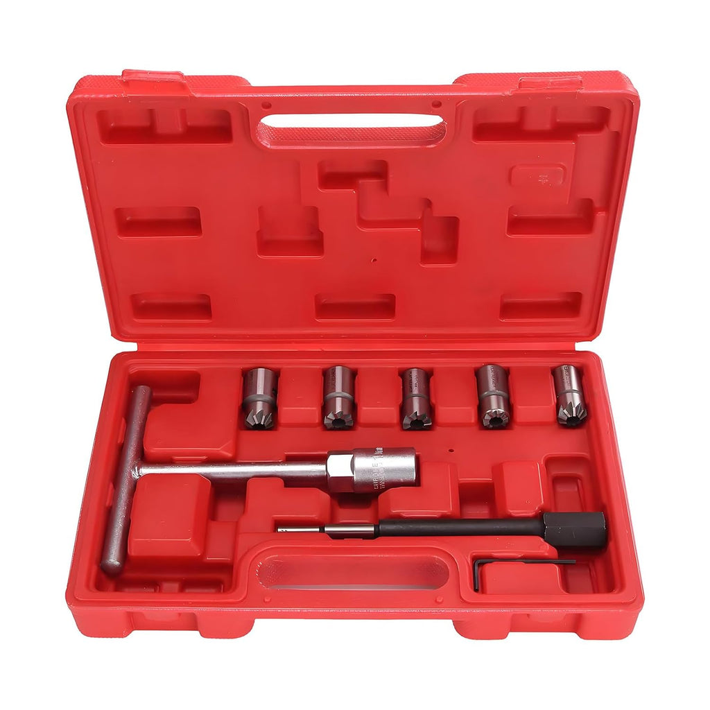 Shoze - 7Pcs Diesel Injector Seat Cutter Tool Set With Blow Molded Case