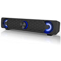 Smalody USB Soundbar Speakers with LED Lights for Gaming