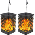 SolarGlow - Waterproof Solar Lantern Lights Outdoor, 2 Pack Yellow