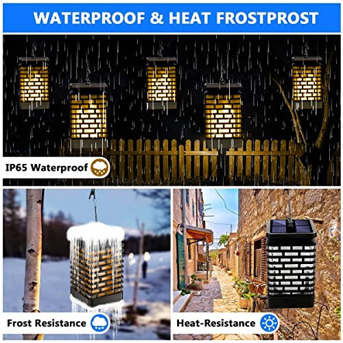 SolarGlow - Waterproof Solar Lantern Lights Outdoor, 2 Pack Yellow