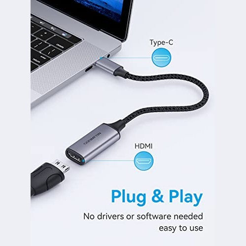Soomfon - USB C to HDMI Adapter 4K 120Hz, Compatible with MacBook Pro & More