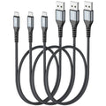 Sunguy Micro USB Cable 2FT, Fast Charging, Nylon Braided, USB 2.0