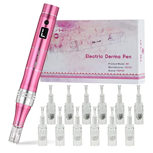 Experience the TBPHP M1 Microneedling Pen Kit with 12 cartridges. Adjustable depth for face & body. Perfect for rejuvenating skin at home! Keywords: microneedling pen, at-home kit, skin rejuvenation