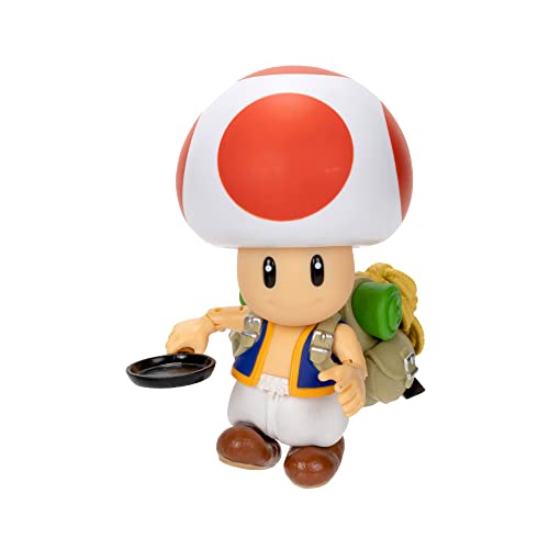 The Super Mario Bros. Movie - Toad 5" Action Figure with Frying Pan Accessory