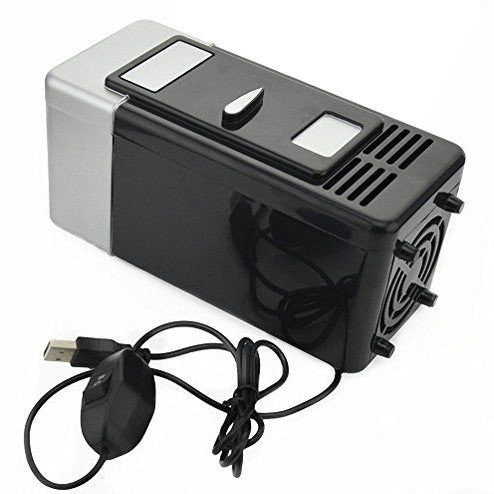 ThreeH - Mini Red USB Fridge Cooler for Laptop PC Beverage Cans