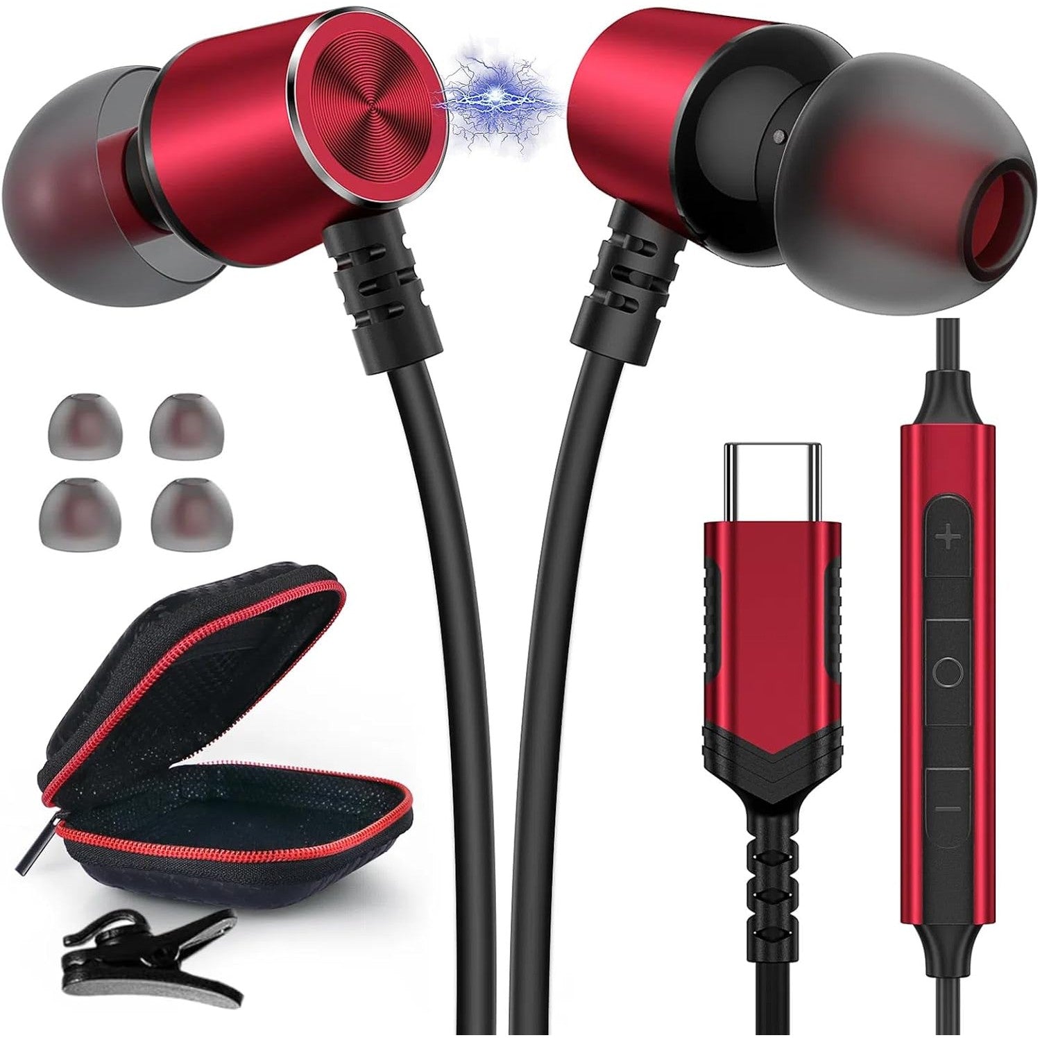Titacute - Usb.C Headphones Magnetic Earphones