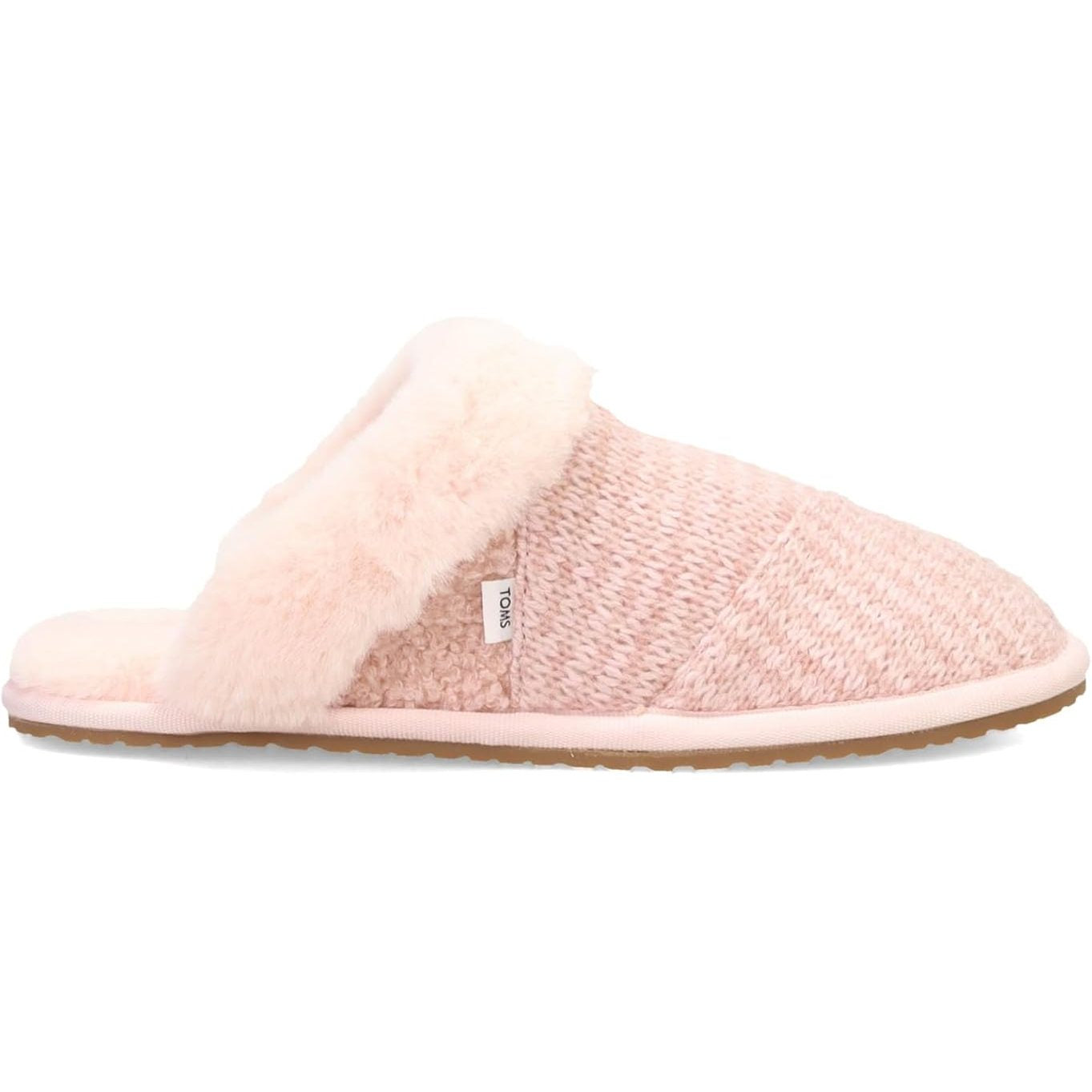 Toms Women’s Valerie Slipper – Rib-knit Mule House Slipper With Memory Foam Insole, Faux-fur Lining, Rubber Outsole for Indoor & Outdoor Comfort