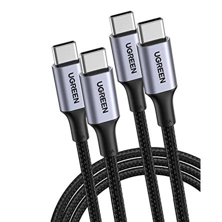 UGREEN 100W USB C to USB C Cable, 5A Fast Charging, 2-Pack