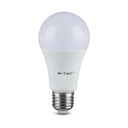 V-TAC 8.5W E27 A60 LED Bulb - Warm White 3000K Energy Efficient Replacement
