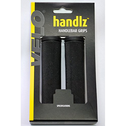 Velo VLG-311 Black Grips - 5.1" Length, 0.9" Diameter, Comfortable Design