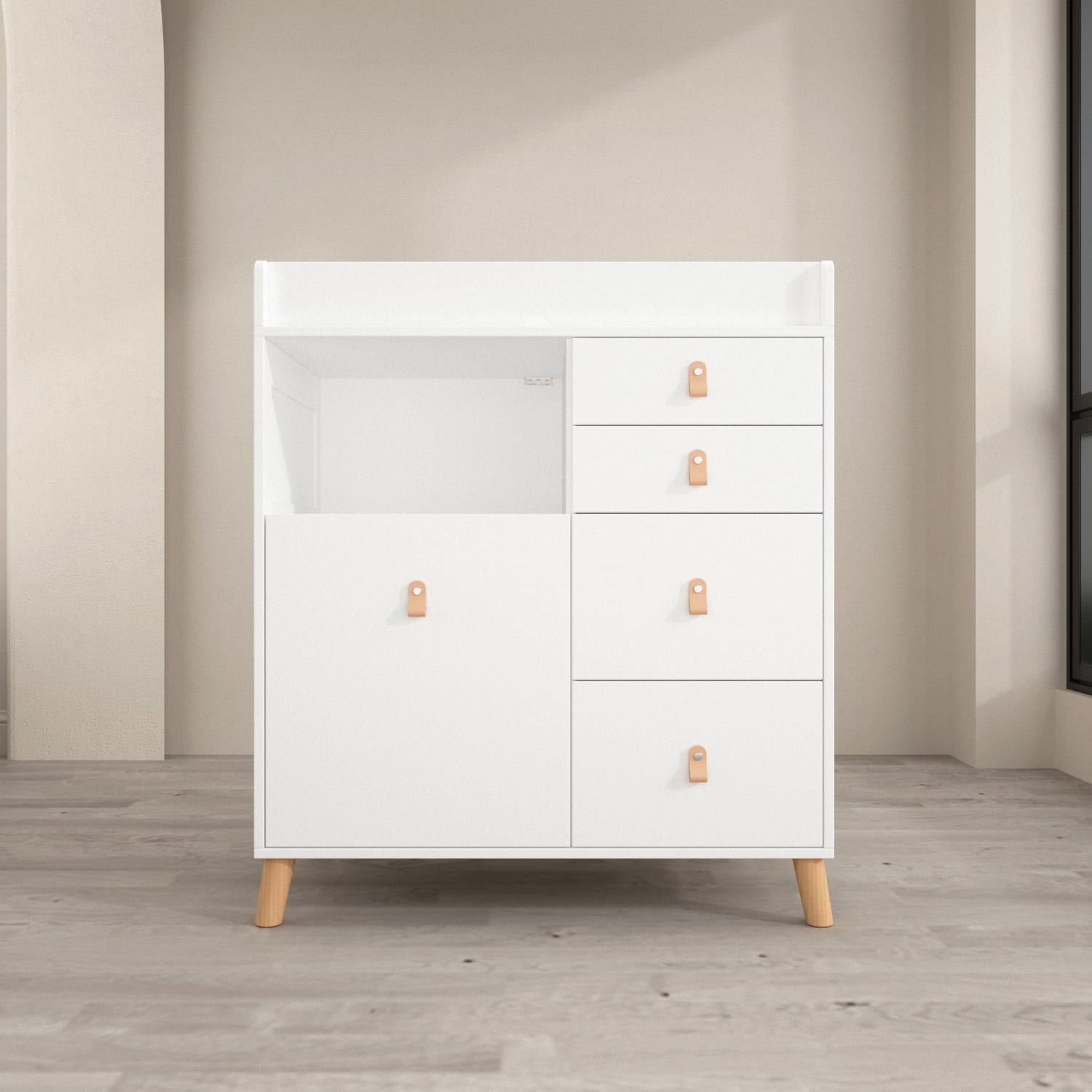Kerrogee White Nursery Changing Station with Storage