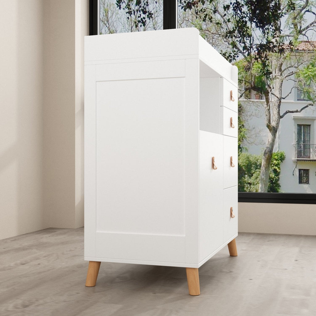 Kerrogee White Nursery Changing Station with Storage