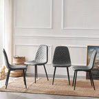 George Oliver Walpole modern upholstered faux leather dining chair