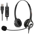 Wantek USB Headset with Noise Cancelling Microphone for Calls