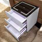 Stylish wooden bedside drawer with drawers for nighttime essentials