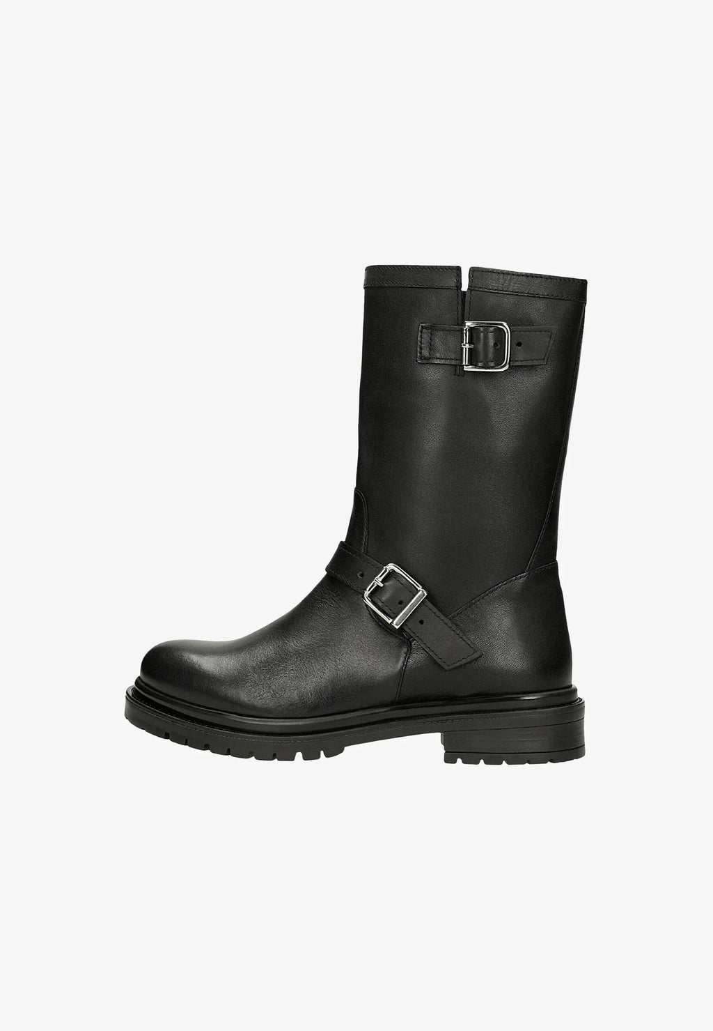 Wojas Cowboy/bike Ankle Boots Heel 1 Cm Black Leather Eu 41